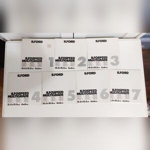 Ilford Multi grade pro filters 6x6, 1-7 lot